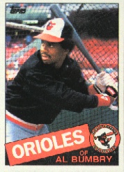 1985 Topps Baseball Cards      726     Al Bumbry